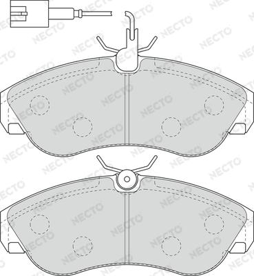 Necto FD6890V - Kit pastiglie freno, Freno a disco autozon.pro