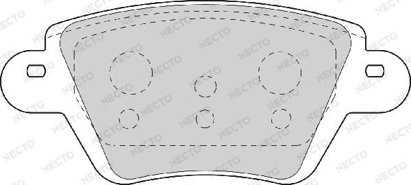 Necto FD6844A - Kit pastiglie freno, Freno a disco autozon.pro