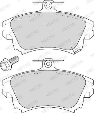 Necto FD6857A - Kit pastiglie freno, Freno a disco autozon.pro