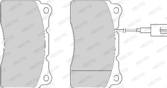 Necto FD6868A - Kit pastiglie freno, Freno a disco autozon.pro