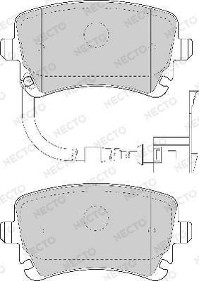 Necto FD6863A - Kit pastiglie freno, Freno a disco autozon.pro