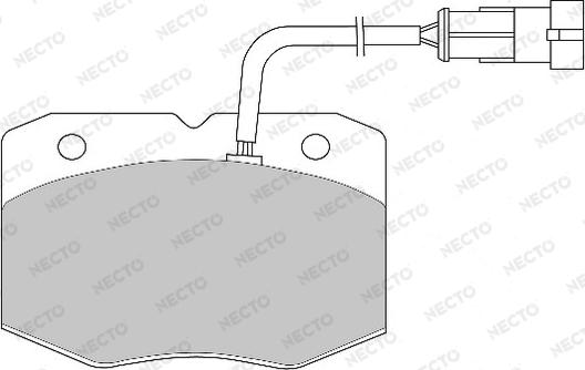 Necto FD6805V - Kit pastiglie freno, Freno a disco autozon.pro