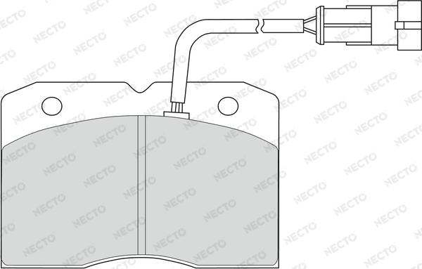 Necto FD6806V - Kit pastiglie freno, Freno a disco autozon.pro