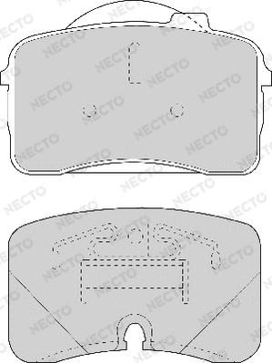 Necto FD6808A - Kit pastiglie freno, Freno a disco autozon.pro