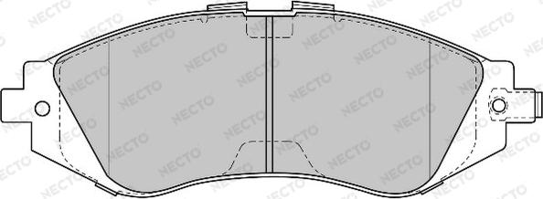 Necto FD6815A - Kit pastiglie freno, Freno a disco autozon.pro