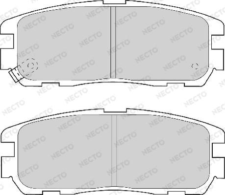 Necto FD6828A - Kit pastiglie freno, Freno a disco autozon.pro