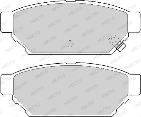 Necto FD6827A - Kit pastiglie freno, Freno a disco autozon.pro