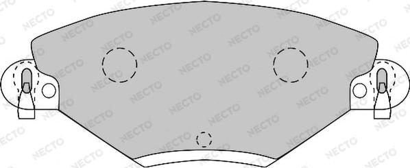 Necto FD6875A - Kit pastiglie freno, Freno a disco autozon.pro