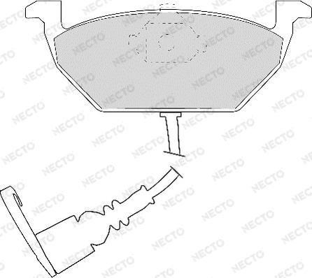 Necto FD6873A - Kit pastiglie freno, Freno a disco autozon.pro