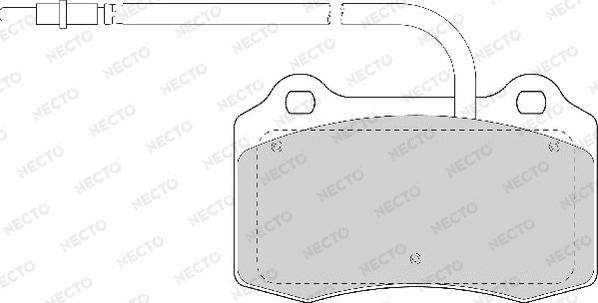 Necto FD6872A - Kit pastiglie freno, Freno a disco autozon.pro