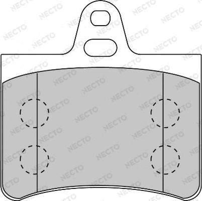 Necto FD6877A - Kit pastiglie freno, Freno a disco autozon.pro