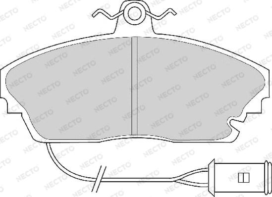 Necto FD6340A - Kit pastiglie freno, Freno a disco autozon.pro