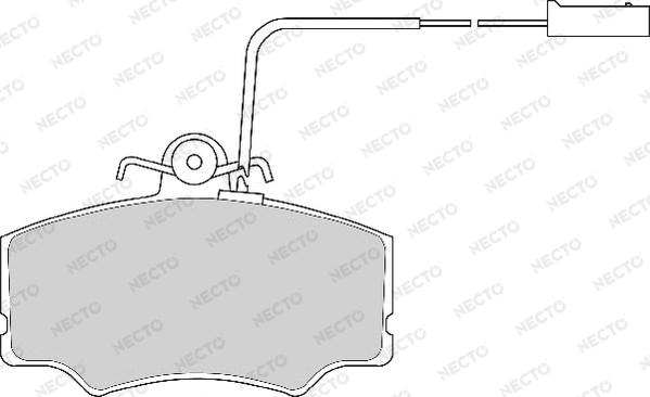 Necto FD6366A - Kit pastiglie freno, Freno a disco autozon.pro