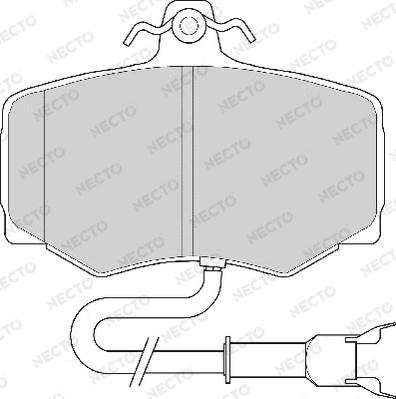 Necto FD6362A - Kit pastiglie freno, Freno a disco autozon.pro