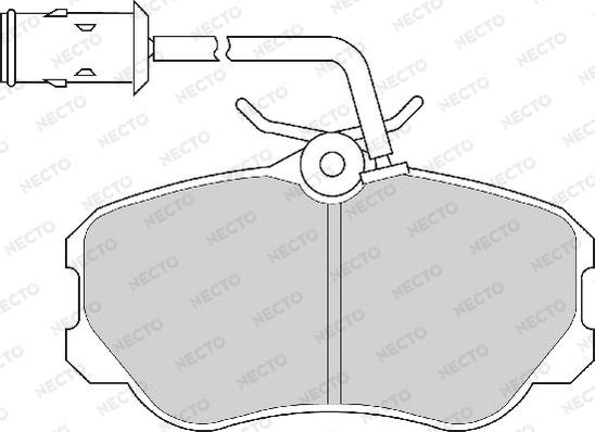 Necto FD6367A - Kit pastiglie freno, Freno a disco autozon.pro