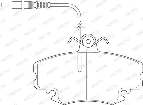 Necto FD6324A - Kit pastiglie freno, Freno a disco autozon.pro