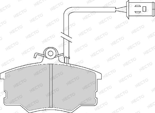 Necto FD6242A - Kit pastiglie freno, Freno a disco autozon.pro