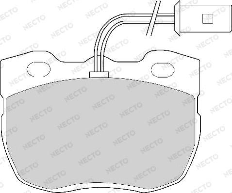 Necto FD6259A - Kit pastiglie freno, Freno a disco autozon.pro