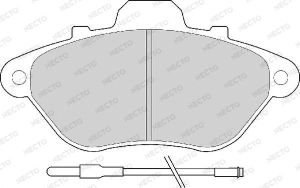 Necto FD6209A - Kit pastiglie freno, Freno a disco autozon.pro