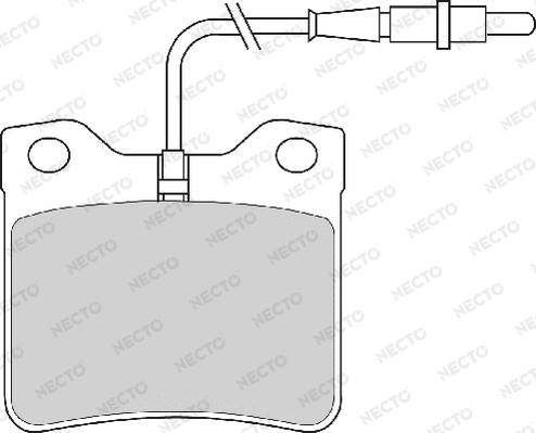 Necto FD6210A - Kit pastiglie freno, Freno a disco autozon.pro