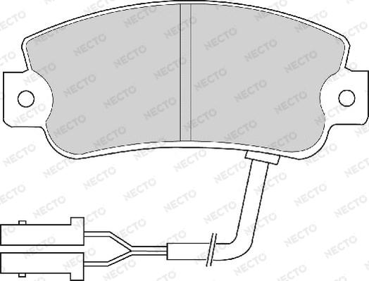 Necto FD674A - Kit pastiglie freno, Freno a disco autozon.pro