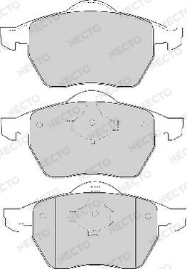 Necto FD6764A - Kit pastiglie freno, Freno a disco autozon.pro