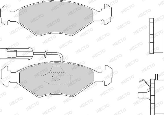 Necto FD6761A - Kit pastiglie freno, Freno a disco autozon.pro