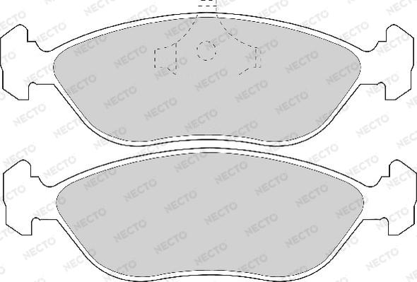 Necto FD6705A - Kit pastiglie freno, Freno a disco autozon.pro