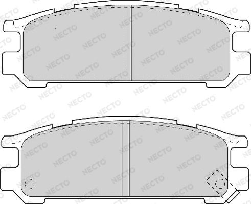 Necto FD6708A - Kit pastiglie freno, Freno a disco autozon.pro