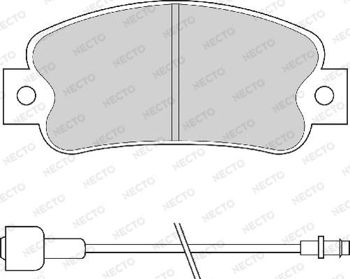 Necto FD670A - Kit pastiglie freno, Freno a disco autozon.pro