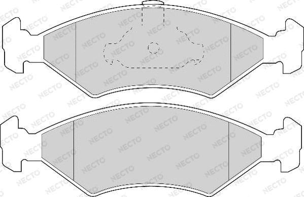 Necto FD6711A - Kit pastiglie freno, Freno a disco autozon.pro