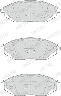 Necto FD6718A - Kit pastiglie freno, Freno a disco autozon.pro