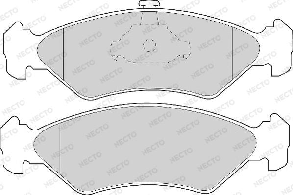 Necto FD6712A - Kit pastiglie freno, Freno a disco autozon.pro