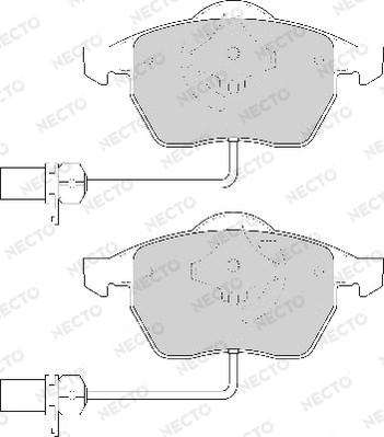 Necto FD6786A - Kit pastiglie freno, Freno a disco autozon.pro