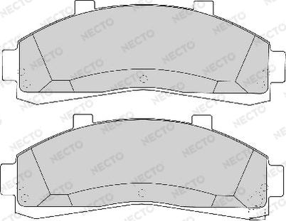 Necto FD6724A - Kit pastiglie freno, Freno a disco autozon.pro