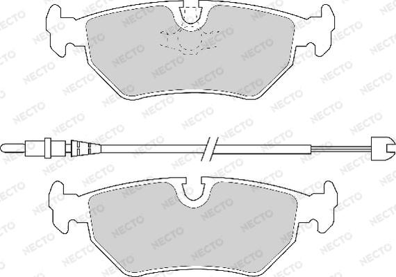 Necto FD6726A - Kit pastiglie freno, Freno a disco autozon.pro