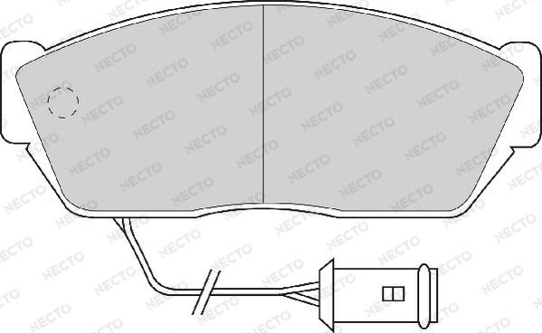 Necto FD888A - Kit pastiglie freno, Freno a disco autozon.pro