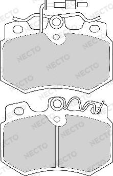 Necto FD250A - Kit pastiglie freno, Freno a disco autozon.pro