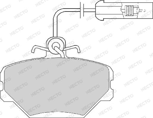 Necto FD222A - Kit pastiglie freno, Freno a disco autozon.pro