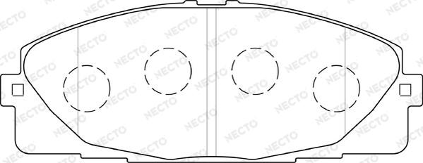 Necto FD7495V - Kit pastiglie freno, Freno a disco autozon.pro