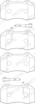 Necto FD7491A - Kit pastiglie freno, Freno a disco autozon.pro