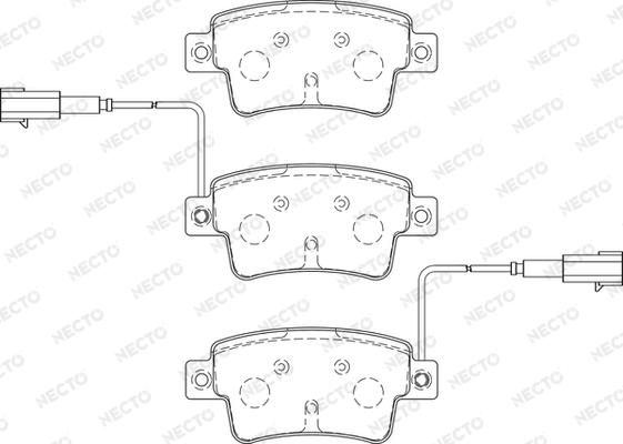 Necto FD7493A - Kit pastiglie freno, Freno a disco autozon.pro