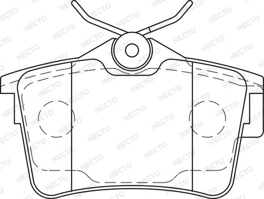 Necto FD7446A - Kit pastiglie freno, Freno a disco autozon.pro