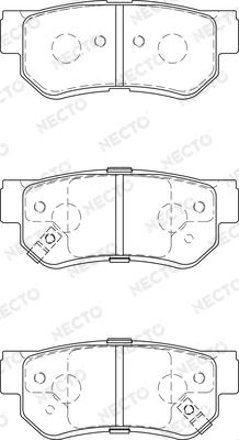 Necto FD7443A - Kit pastiglie freno, Freno a disco autozon.pro