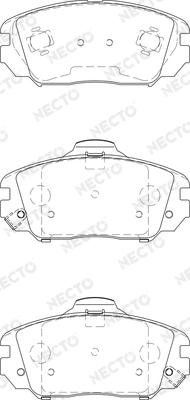 Necto FD7442A - Kit pastiglie freno, Freno a disco autozon.pro