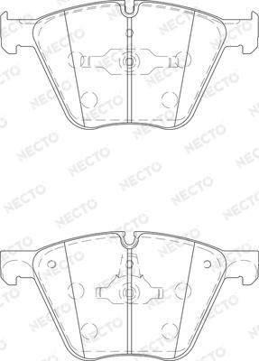 Necto FD7451A - Kit pastiglie freno, Freno a disco autozon.pro