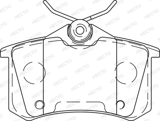 Necto FD7453A - Kit pastiglie freno, Freno a disco autozon.pro