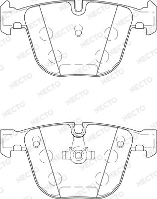 Necto FD7452A - Kit pastiglie freno, Freno a disco autozon.pro