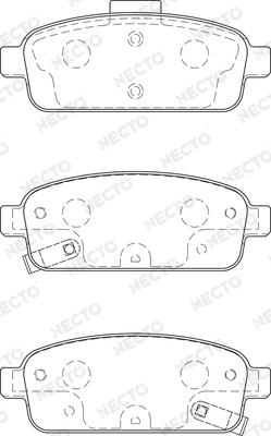 Necto FD7457A - Kit pastiglie freno, Freno a disco autozon.pro