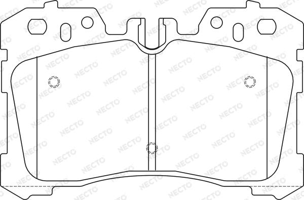 Necto FD7464A - Kit pastiglie freno, Freno a disco autozon.pro